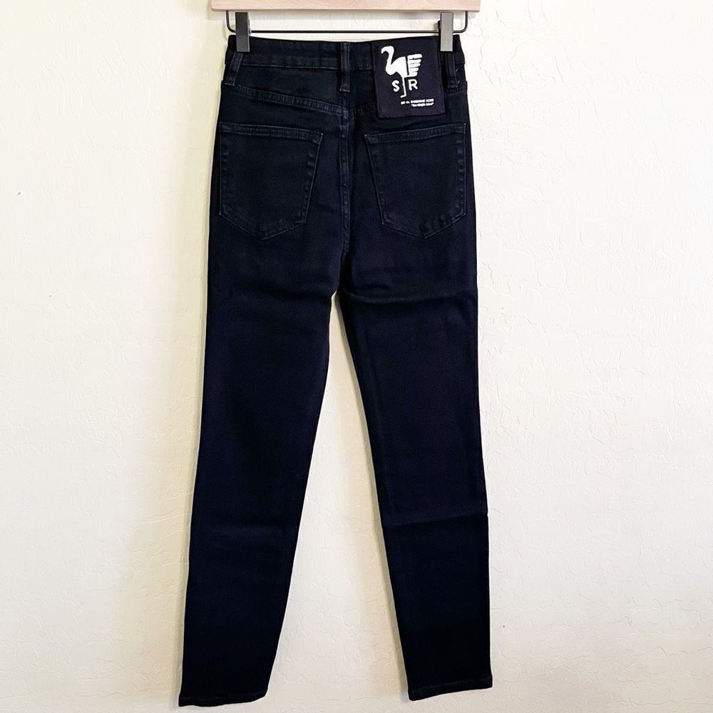 Free People Sandrine Rose Womens Black‎ Skinny Stretch Hi Rise Jeans Size 25 NWT - Picture 4 of 11